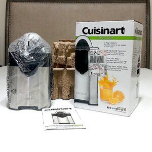 Cuisinart CCJ-500 Pulp Control Citrus Juicer, Brushed Stainless, NEW